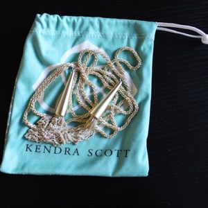 Kendra Scott 14K gold plated tassel necklace
